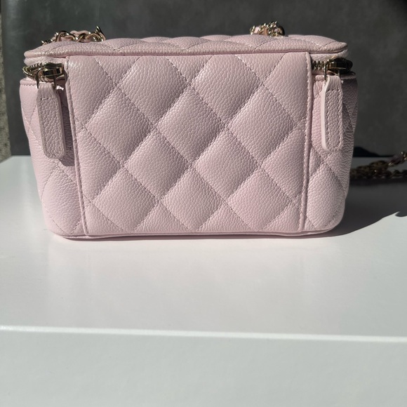 Chanel Light Pink Quilted Vanity Crossbody Bag 22P - Picture 3 of 11
